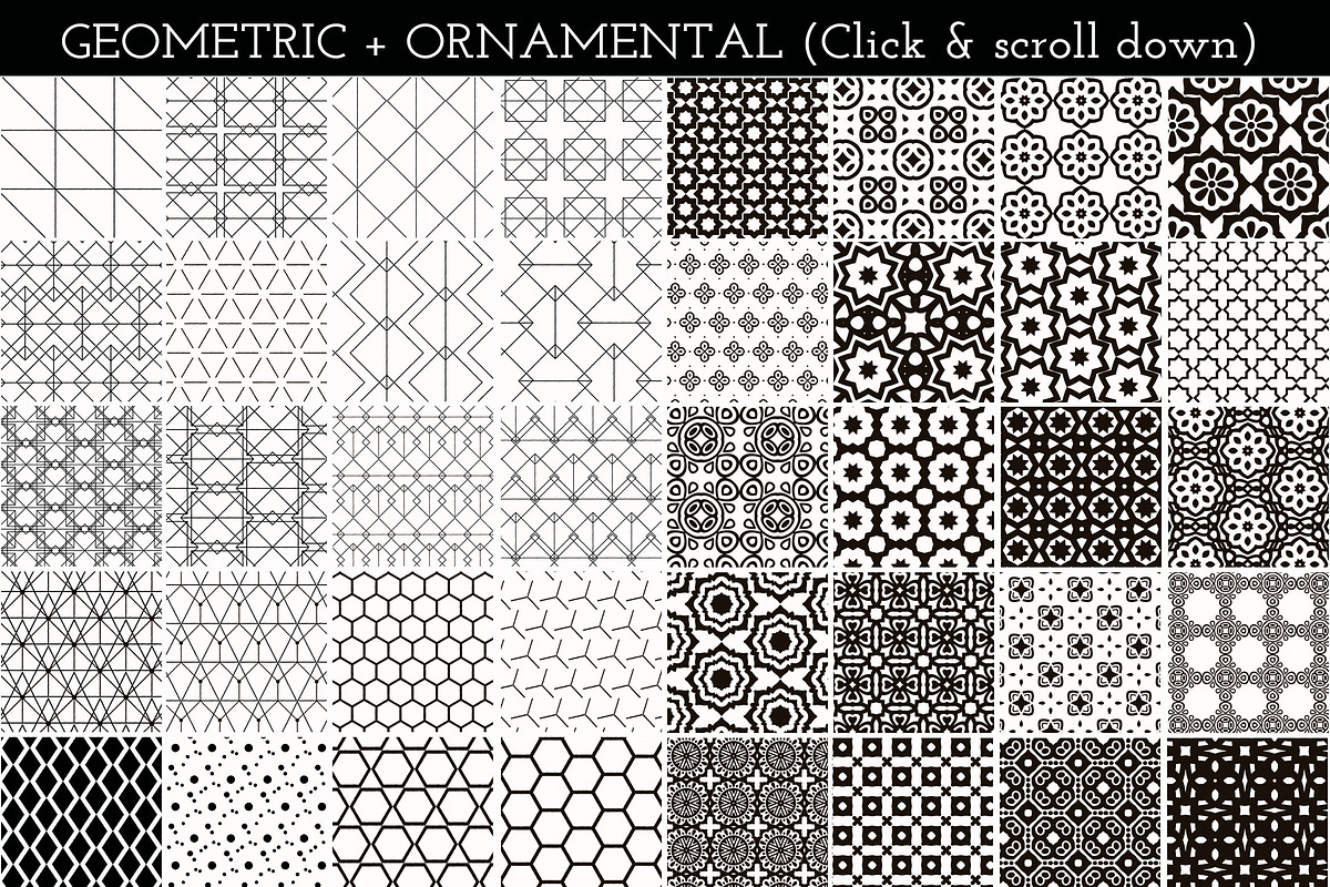 Pattern Paradise Bundle, a Pattern Graphic by Olya Creative (Photo 2 of 9)