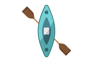 Kayak Vector Icon, an Icon by Pexelpy