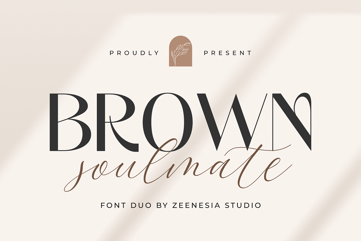 Brown Soulmate – A Charming Font Duo, a Sans Serif Font by zeenesia (Photo 1 of 26)