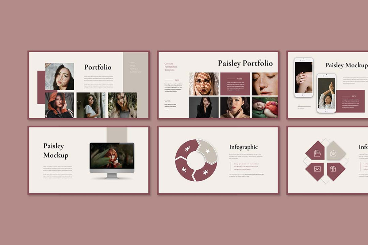 Paisley Presentation Template, a Presentation Template by Analogous Temp (Photo 4 of 5)