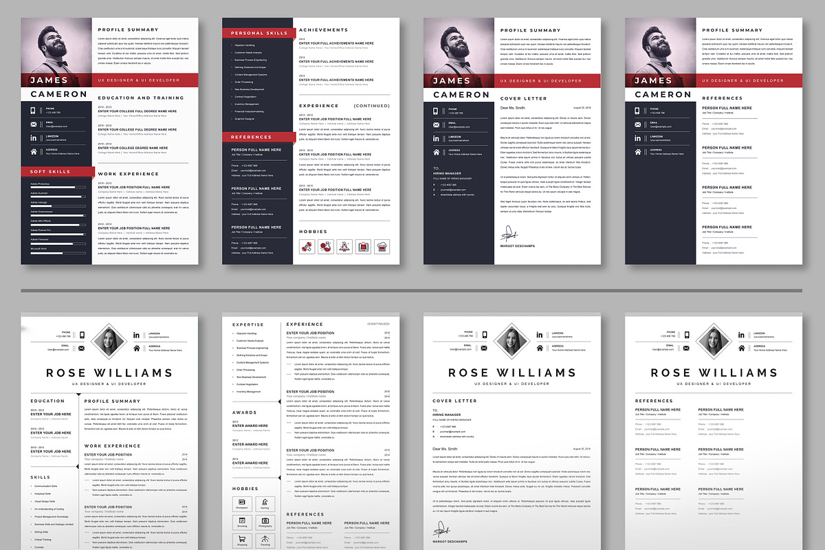 JOB WINNING RESUME - 50 TEMPLATES, a Resume Template by ResumeInventor (Photo 28 of 184)