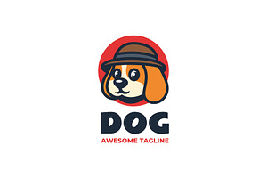 Cute Dog Mascot Logo Design, a Branding & Logo Template by Artnivora.Std