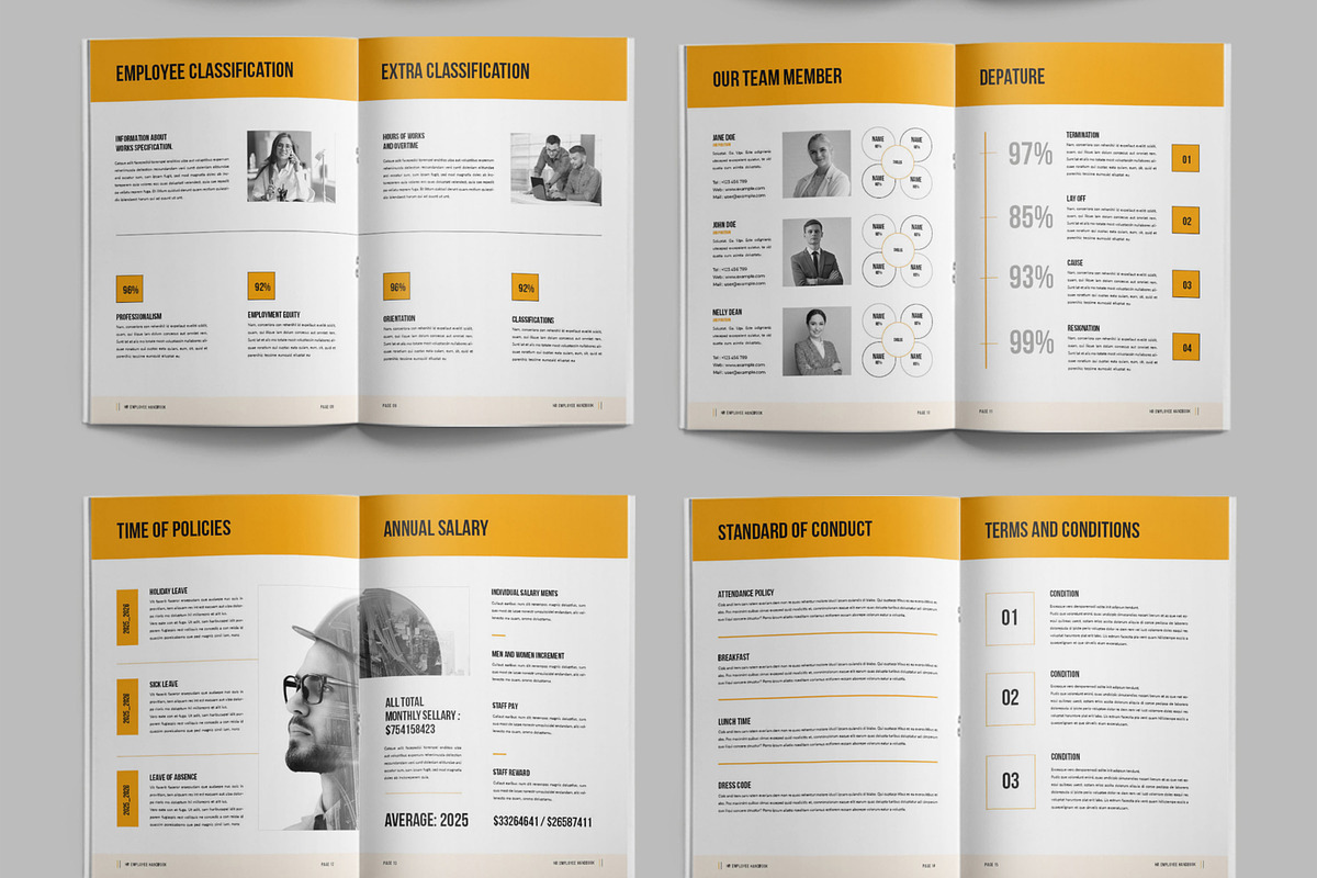 Employee Handbook Layout