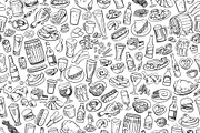 Pub Foods&Drinks | Doodle Vector, a Pattern Graphic by Red Spruce's Vector Shop (Thumbnail 9 of 11)