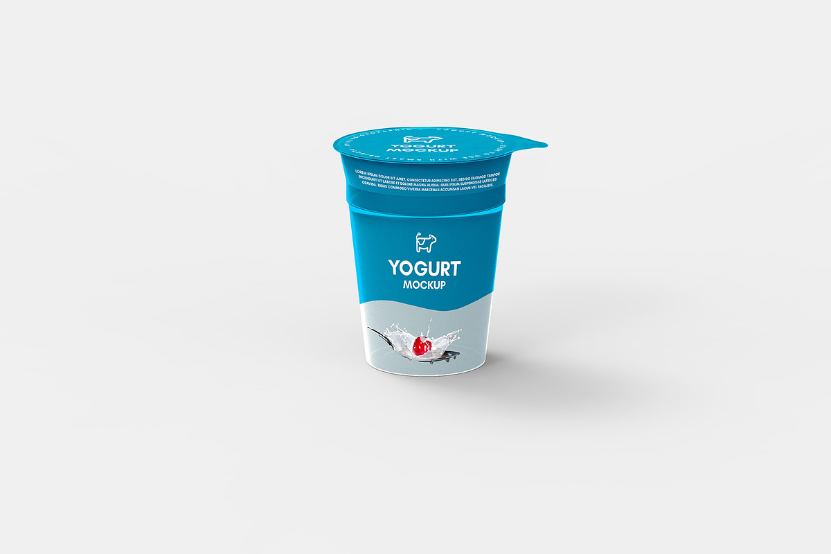 Yogurt Mockups - 9 Views, a Packaging Mockup by Illusiongraphic (Photo 4 of 14)