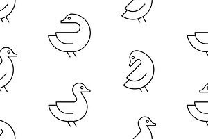 Duck Logo Pattern