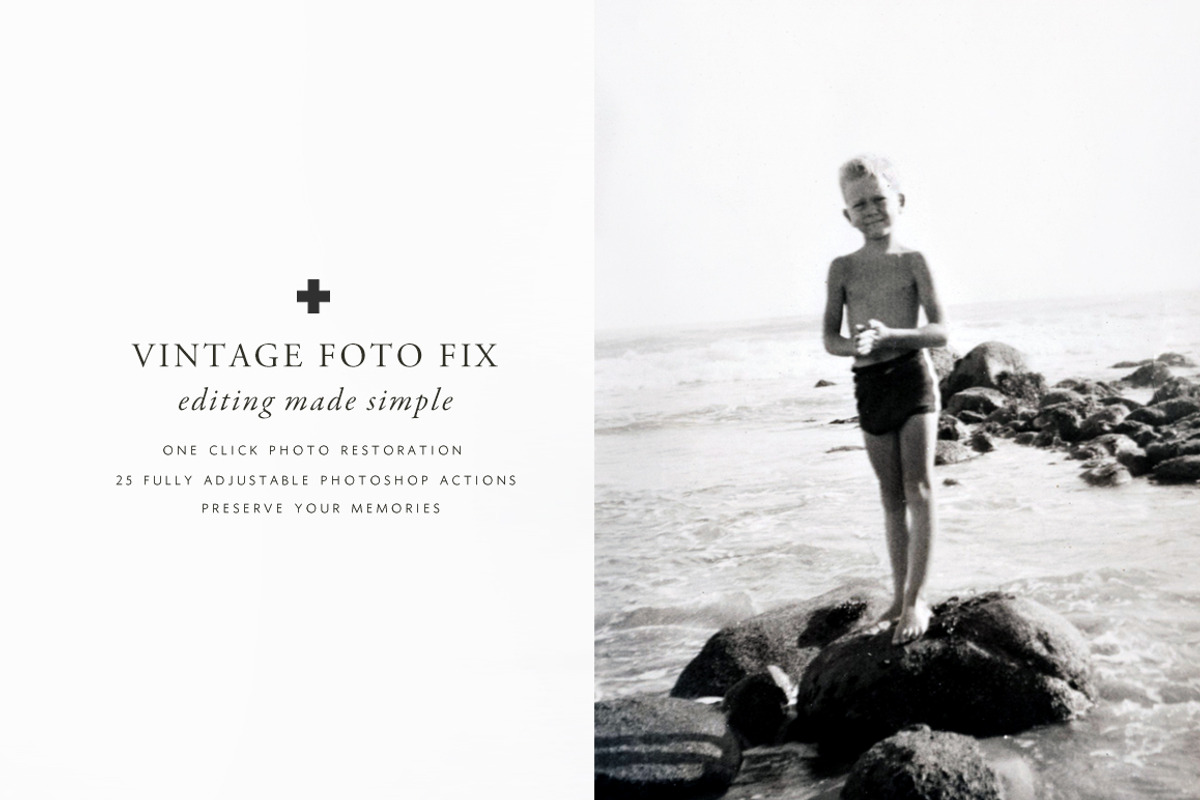 Vintage Foto Fix Photoshop Actions, an Action Add-On by Foto Rx Co. (Photo 1 of 9)