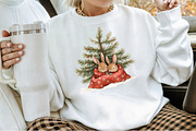 Sweet Christmas Woodland Animals Bun, an Illustration by Sublimation Artist (Thumbnail 4 of 6)