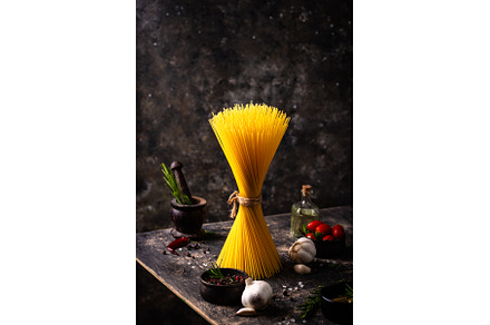 Italian food background with
