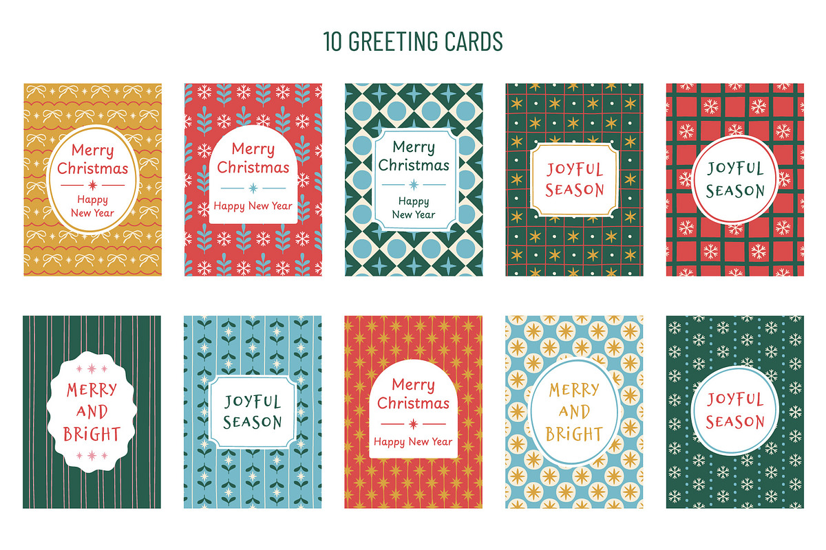 Christmas Patterns Collection, a Decorative Illustration by yarynabo (Photo 7 of 9)