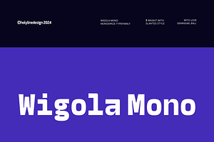 Wigola Mono - Monospace Family