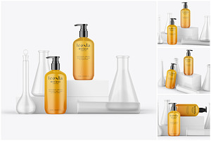 Pump Bottle Mockups, a Packaging Mockup by SmokyPixels