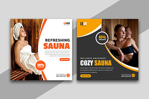 Sauna Service Social Media Post