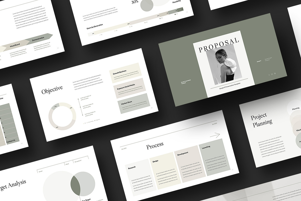 Proposal Presentation Template, a Presentation Template by Simple P. (Photo 1 of 11)