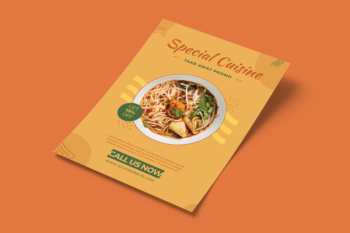Oriental Restaurant Flyer, a Flyer Template by Attype (Photo 2 of 4)