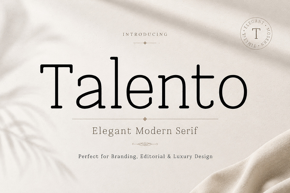Talento, a Serif Font by Wow Magic (Photo 1 of 5)