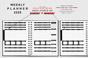 2026 Monday & Sunday Start Planner, a Stationery Template by MNT-Creator (Thumbnail 2 of 10)