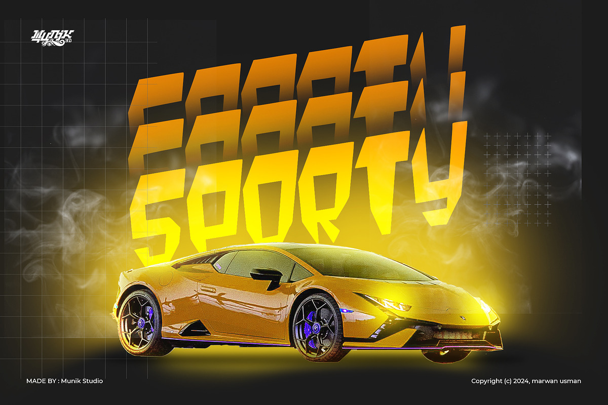 LABACO REGULAR FONT, a Sans Serif Font by MUNIK STUDIO 3D (Photo 5 of 6)