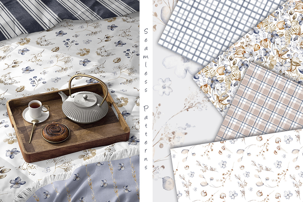 Dried Flowers Watercolor Collection, a Decorative Illustration by LenArt (Photo 9 of 12)