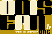 Odisean One - Retro font w/ 28 icons, a Sans Serif Font by deFharo (Thumbnail 4 of 4)