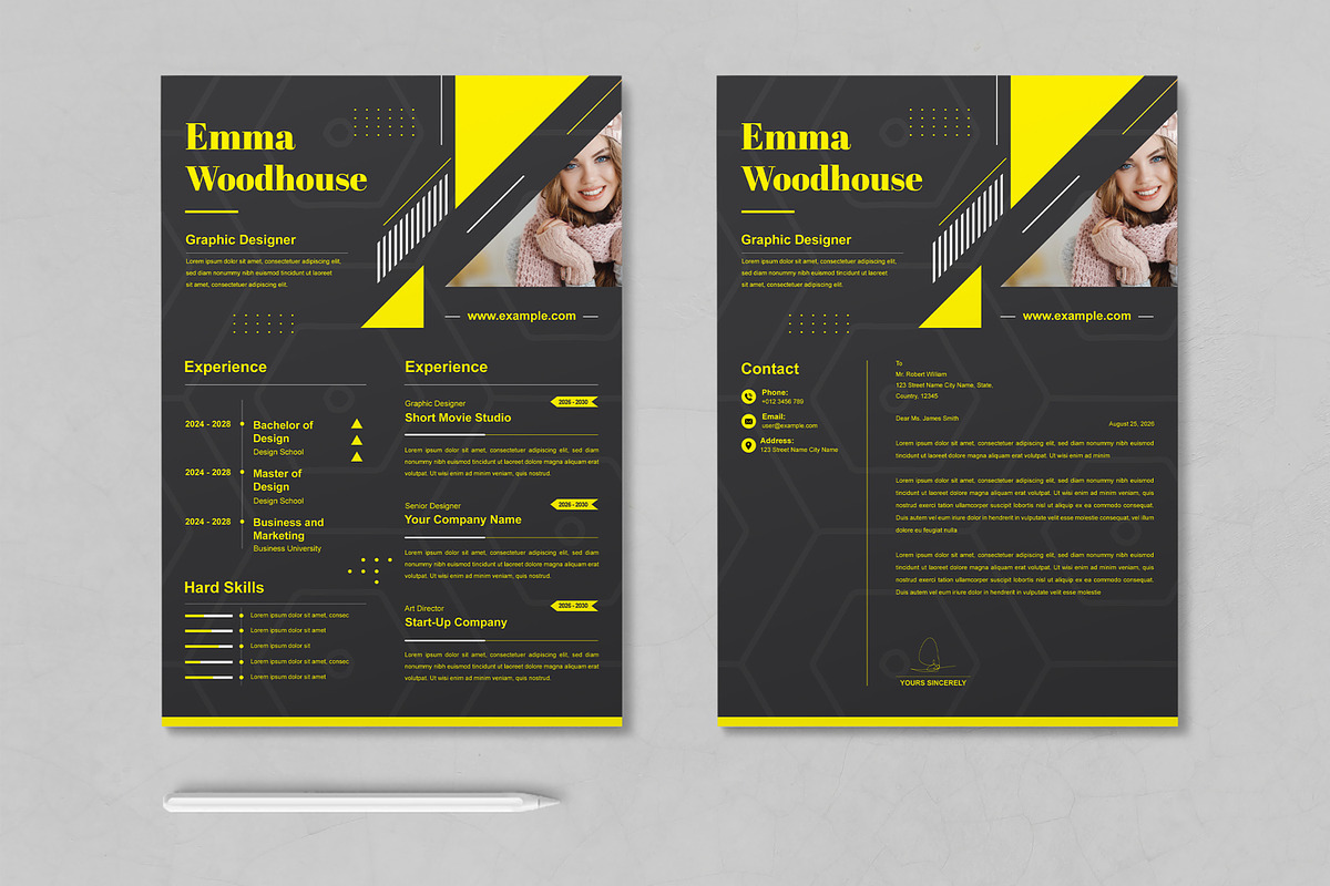 Color Resume Template | Creative Market