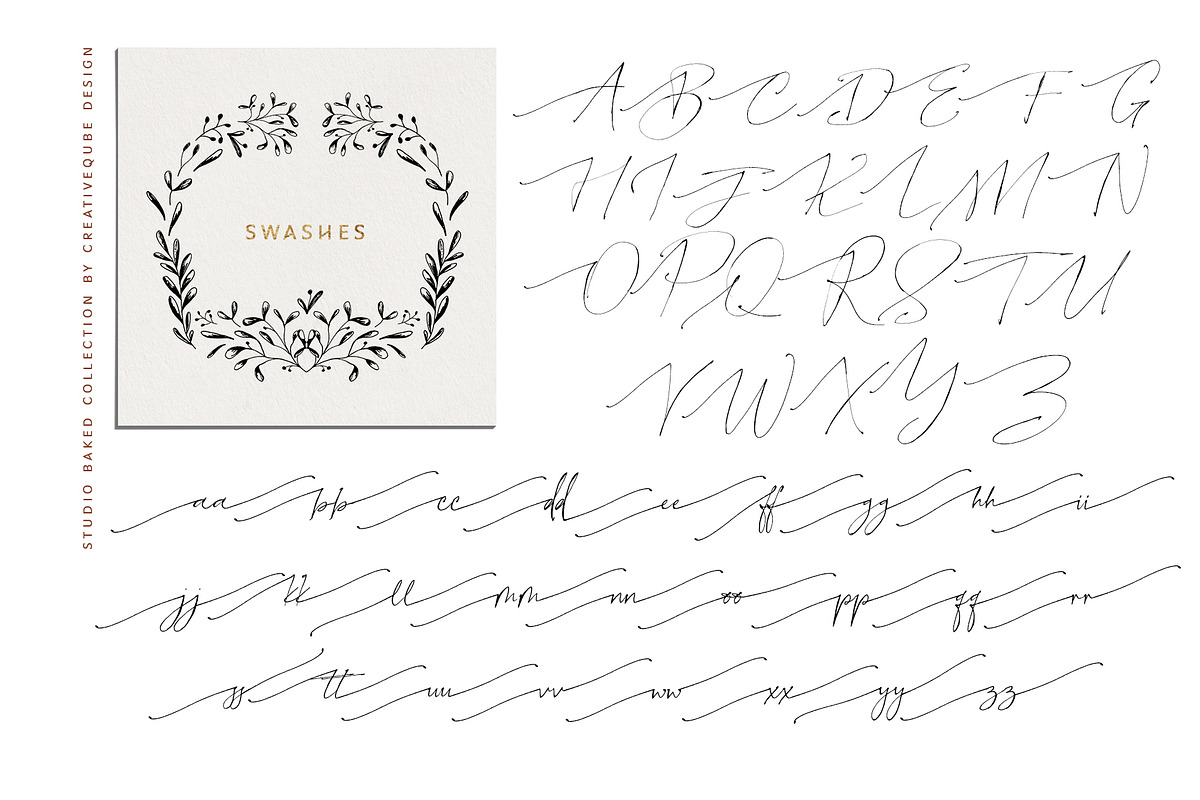 Studio Baked Font Collection, a Script Font by Creativeqube Design (Photo 22 of 23)