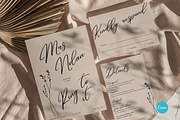 Modern & Elegant Wedding Invitation, an Invitation Template by StudioVonBraitenberg (Thumbnail 6 of 10)