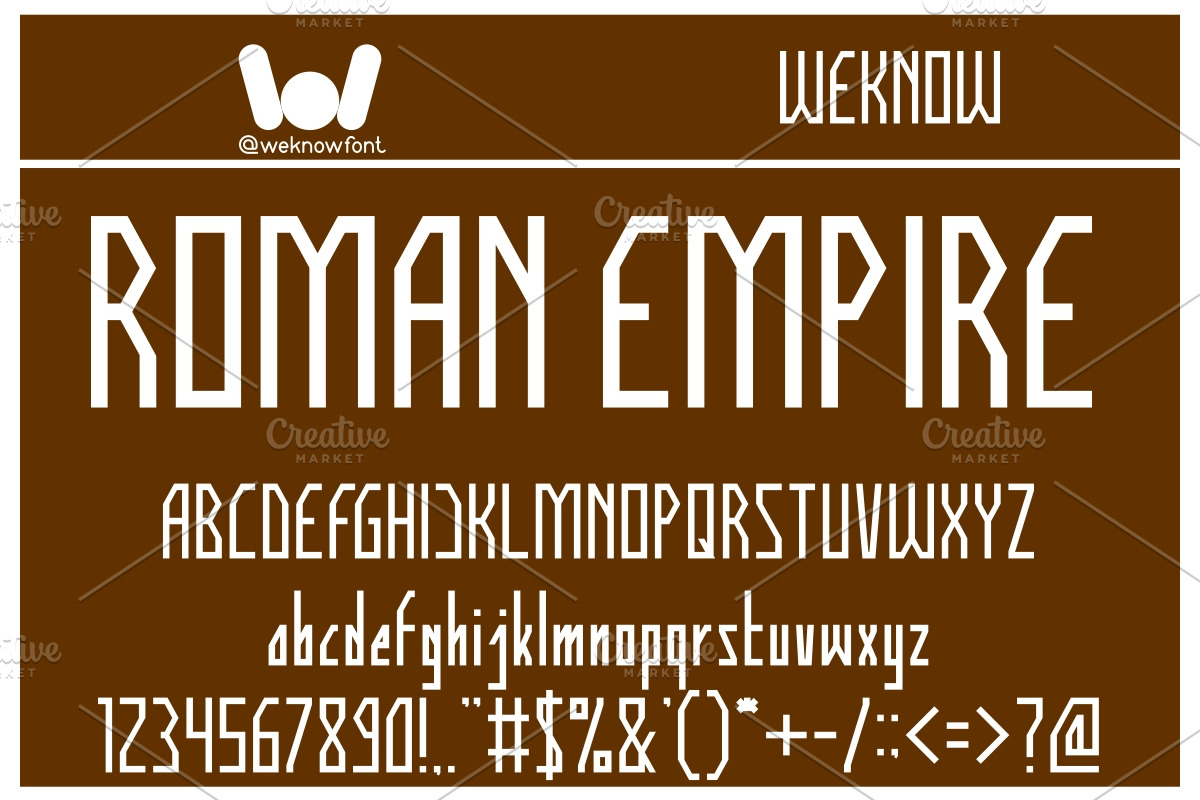 human alter ego font, a Font by weknow (Photo 2 of 5)