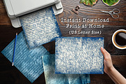 Blue Letter Manuscripts Scrapbooks, a Background Graphic by V Design Creator (Thumbnail 3 of 12)