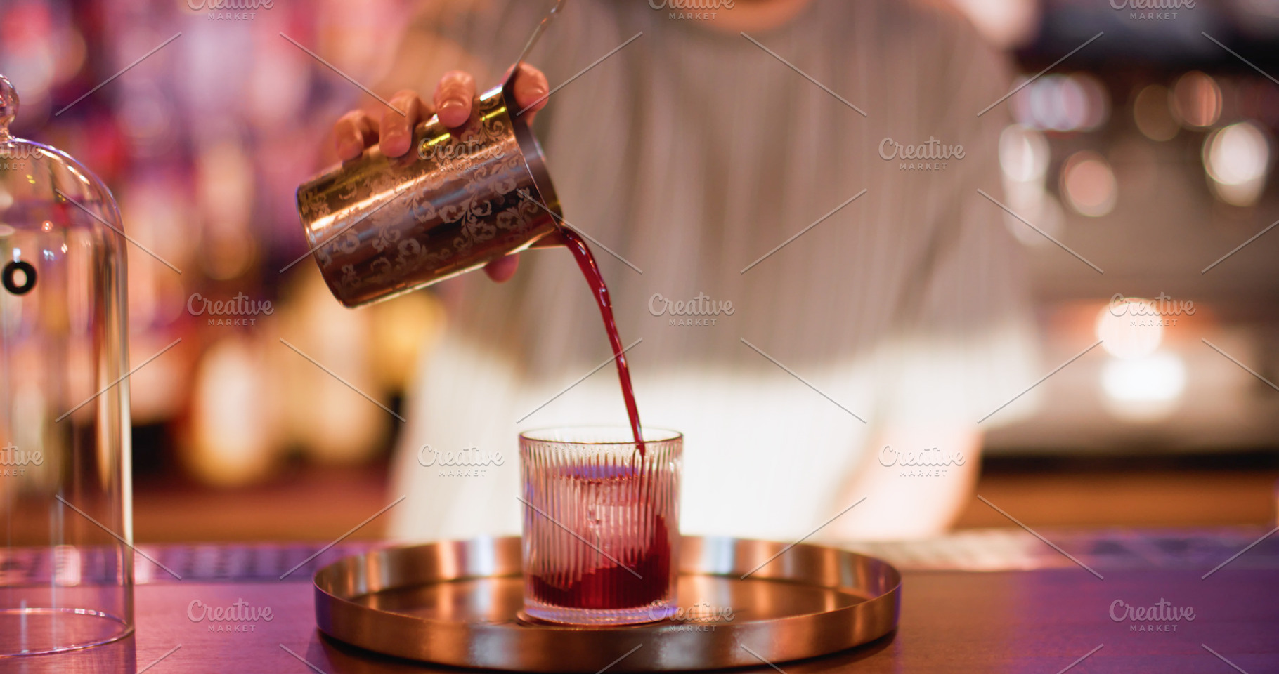 Serving drink preparing liquor bartender beverage, a Food & Drink Photo by Photo Drive Studio