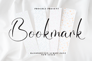 Bookmark | Script Font, a Handwritten Font by Scratchones (Thumbnail 1 of 8)
