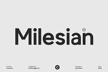 CS Milesian – Sans Serif Typeface