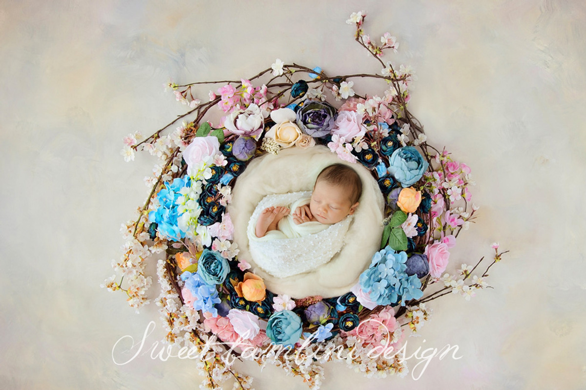 Newborn Photo. Digi. Backdrop x 2, a Layer Style Add-On by Sweet Bambini Design (Photo 1 of 3)
