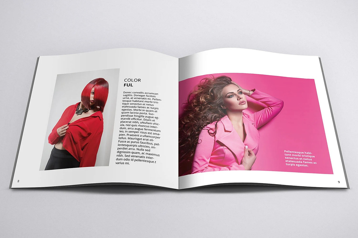 Fashion Lookbook Template, a Magazine Template by retrographix (Photo 3 of 8)