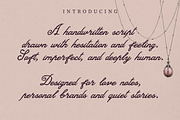 Quiet Attempt Love Handwritten Font, a Script Font by Struvictory.art (Thumbnail 2 of 9)