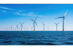 electricity off shore wind farm ai, a Nature Photo by pikepicture