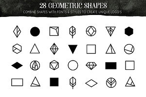 Deluxe Geometric Gold Logo Creator