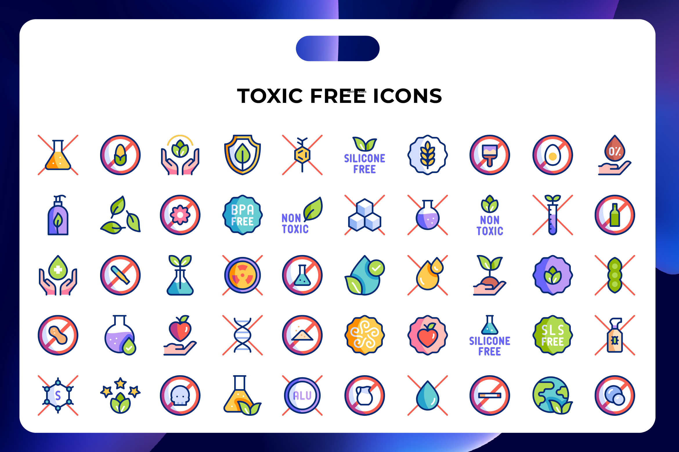 50 Toxic Free Icons, an Icon by Wencory