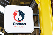Fish & Seafood Restaurant Logo, a Branding & Logo Template by YUDesignStore (Thumbnail 6 of 7)