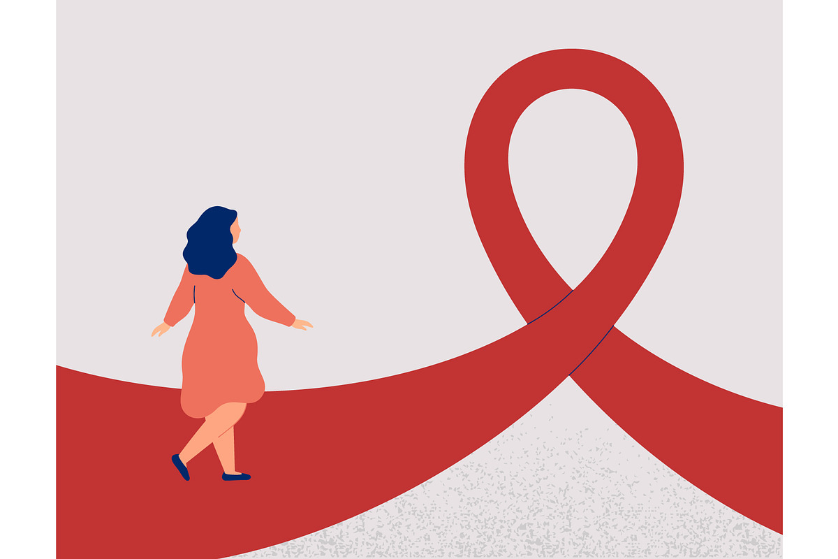 Awareness Ribbon Pathway, a Healthcare Illustration by Mary Long (Photo 3 of 3)