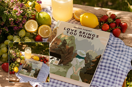 Rustic Picnic Book Cover Mockup PA-P