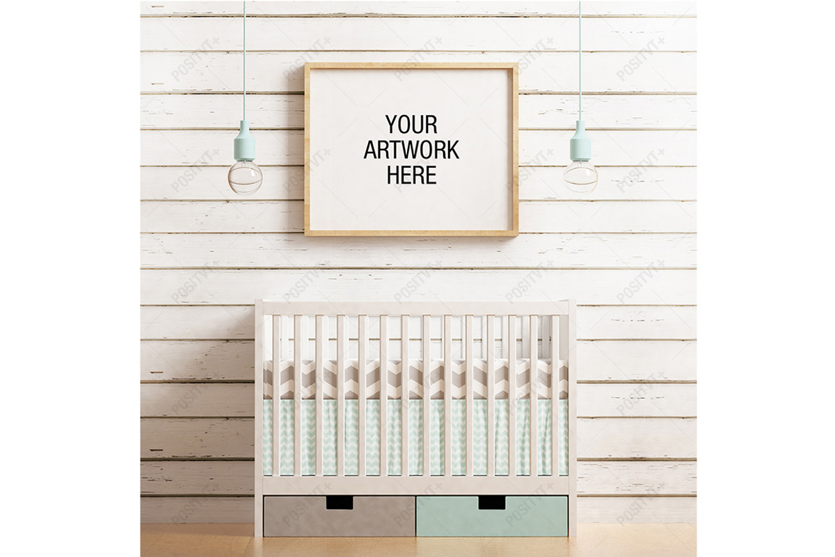 Frame Mockup Nursery Theme, a Print Template by positvtplus (Photo 1 of 2)