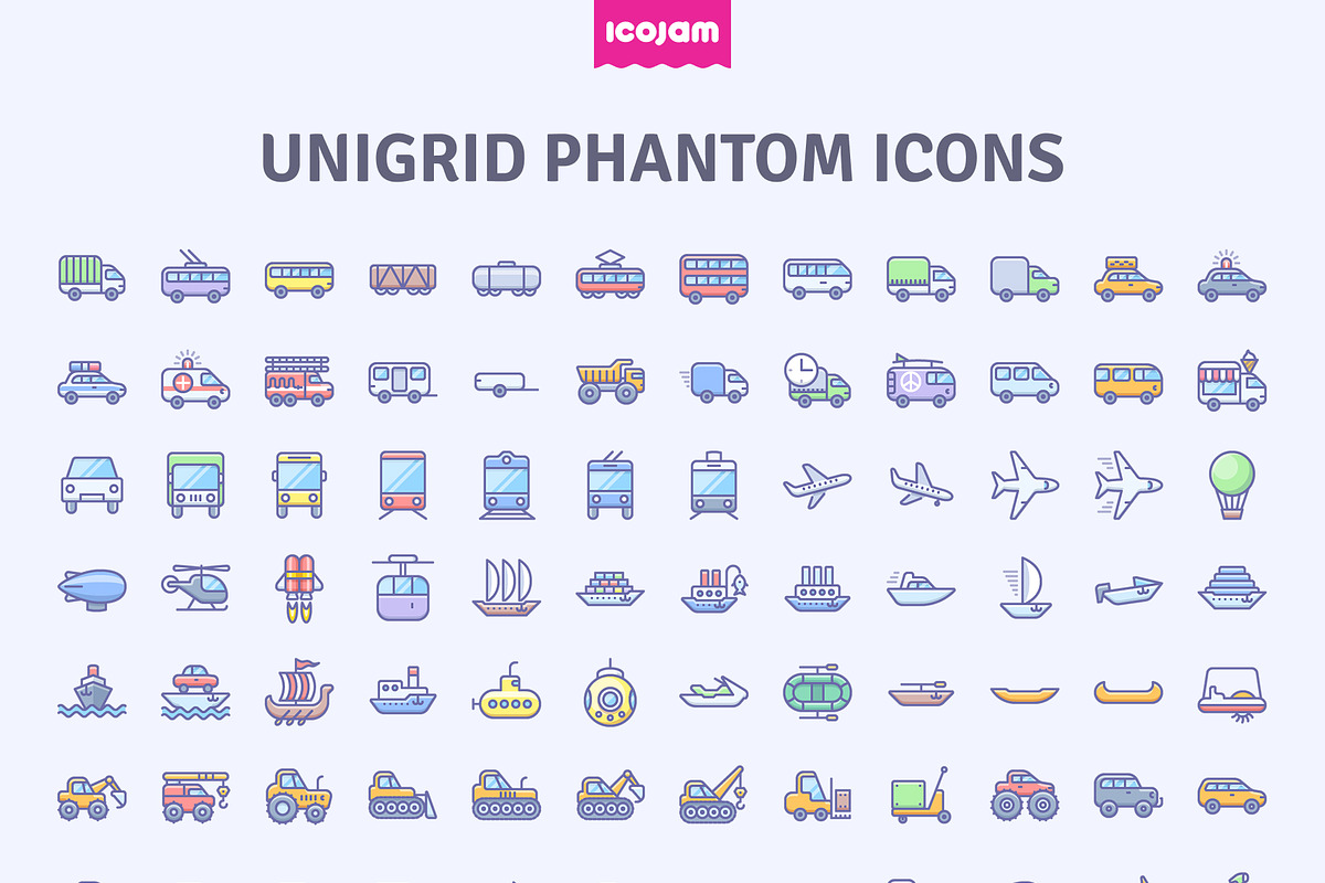 3552 Unigrid Phantom icons, an Icon by Icojam store (Photo 4 of 14)