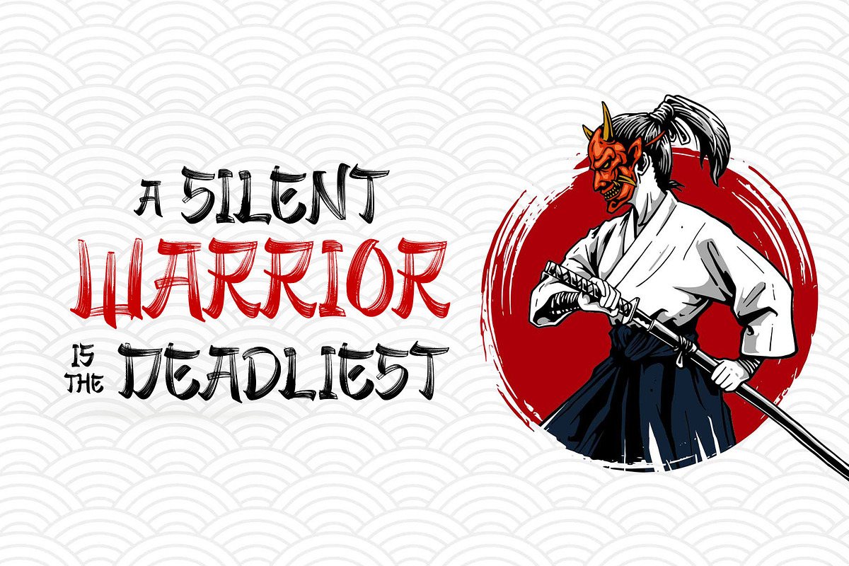 Zenjirou - Japanese Style, a Font by Arterfak Project (Photo 8 of 12)
