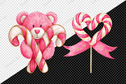 Watercolor Pink Valentines Clipart, an Illustration by Creative Art (Thumbnail 9 of 11)