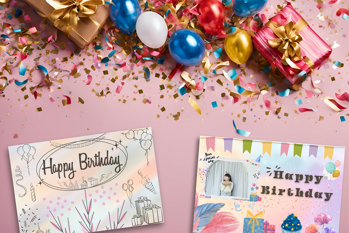Cute & Unique Birthday Card - Canva, an Invitation Template by WynterLife Studio (Photo 3 of 4)