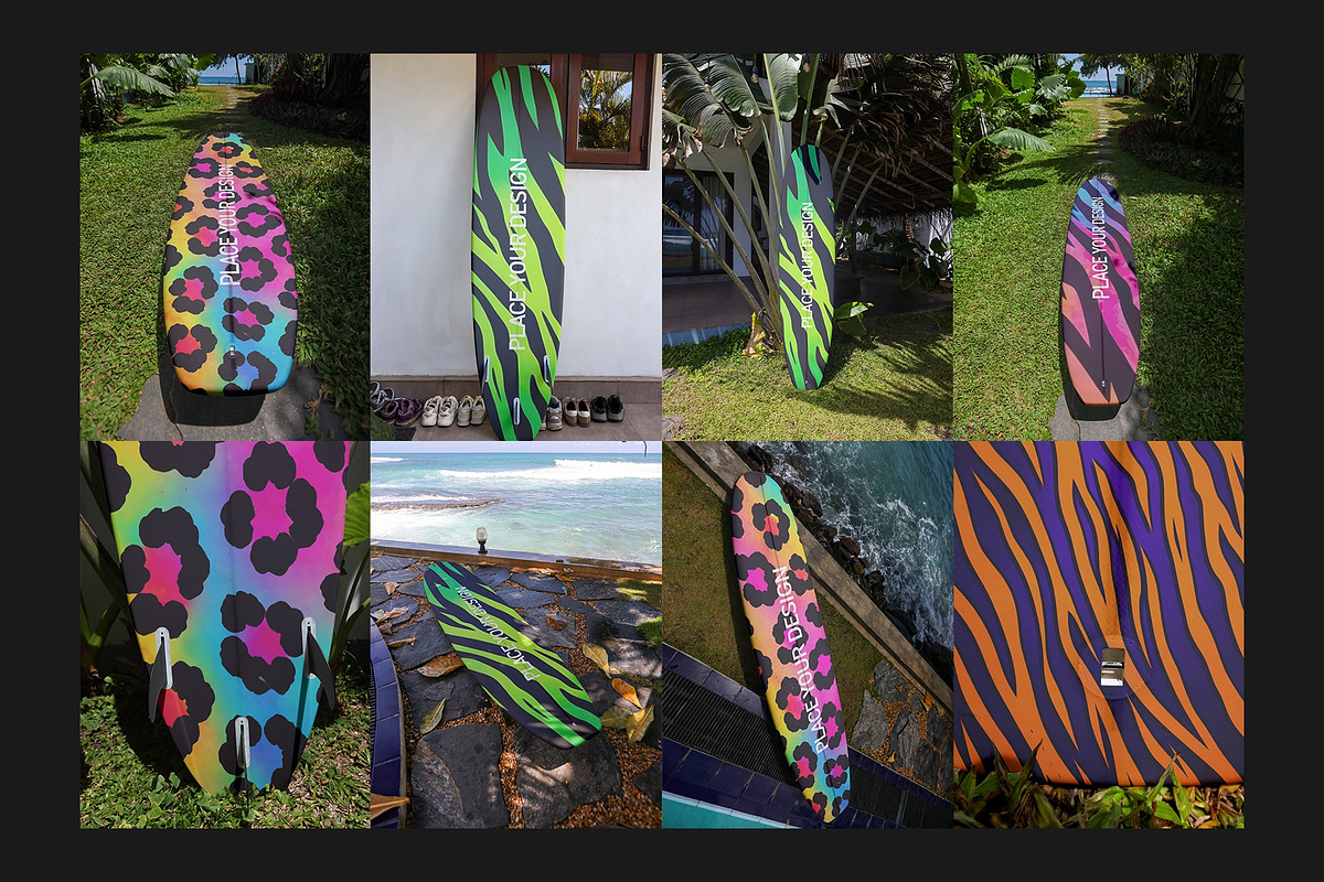 Surfboard Mockup Set, a Merchandise Mockup by Freeman Studio (Photo 9 of 16)