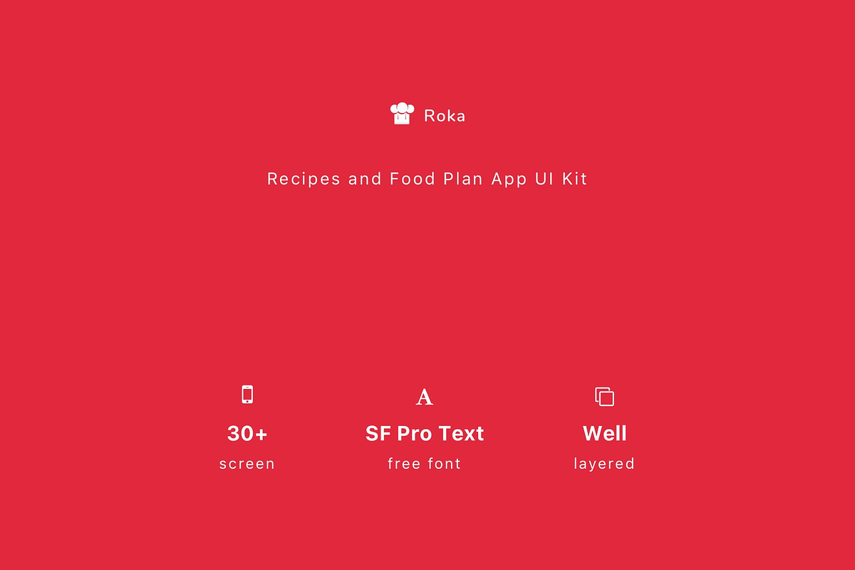 Roka - Recipes and Food Plan App UI, an App Template by Betush (Photo 6 of 6)