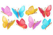 Cute 3D Butterflies icons, an Animal 3D Model by Hannet (Thumbnail 1 of 9)