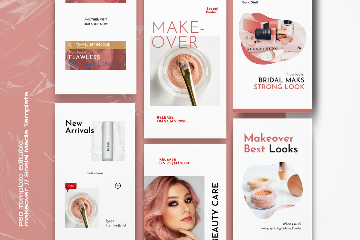 Makeover - Social Media Kit, a Social Media Template by Dirtytemp Studio (Photo 2 of 14)